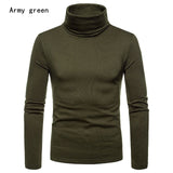 Men's Sweaters Winter  Turtleneck Long Sleeve Plain