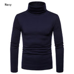 Men's Sweaters Winter  Turtleneck Long Sleeve Plain