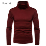 Men's Sweaters Winter  Turtleneck Long Sleeve Plain