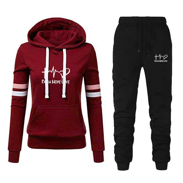 2 Piece Hoodie Sportwear