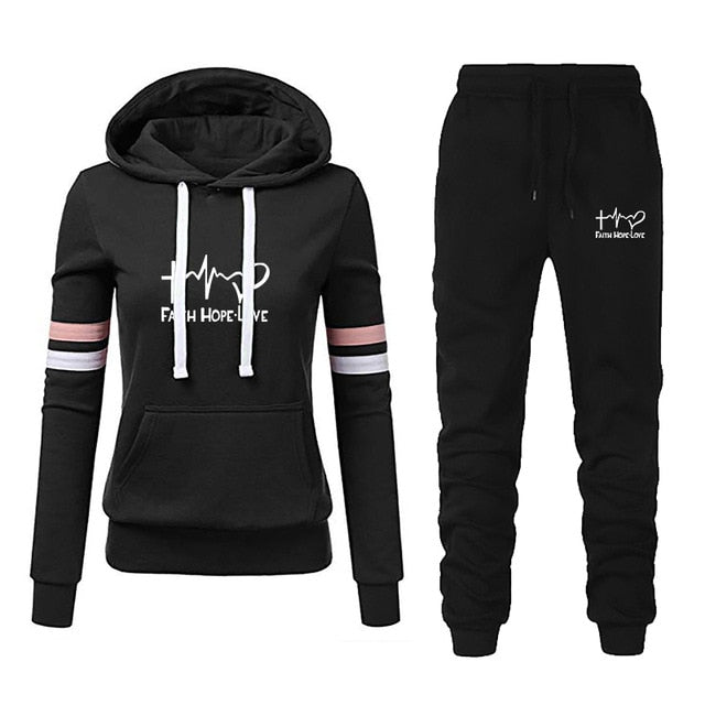2 Piece Hoodie Sportwear