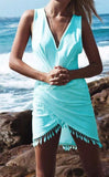 V-Neck Beach Cover Up