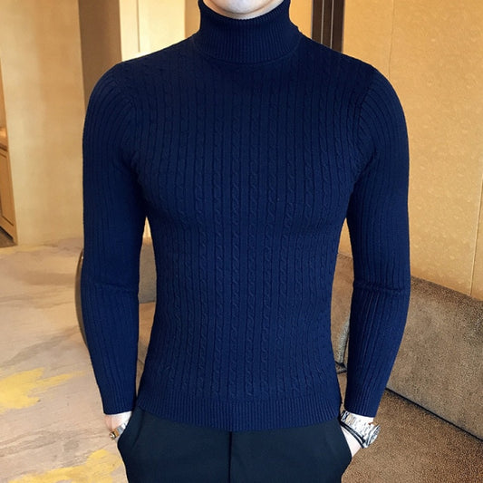 Loose Knit Turtleneck Sweater