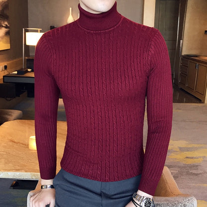 Loose Knit Turtleneck Sweater