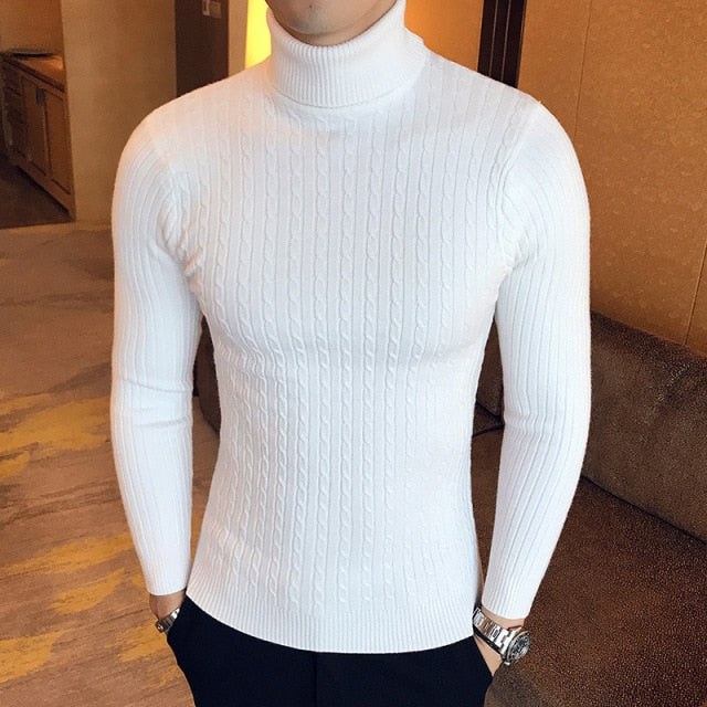 Loose Knit Turtleneck Sweater