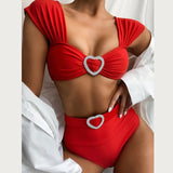 High Waist Paisley Print Bikini