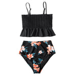 Smock Ruffle High-Waist Bikini