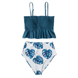 Smock Ruffle High-Waist Bikini