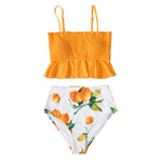 Smock Ruffle High-Waist Bikini