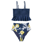 Smock Ruffle High-Waist Bikini