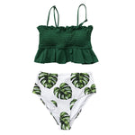 Smock Ruffle High-Waist Bikini