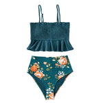 Smock Ruffle High-Waist Bikini