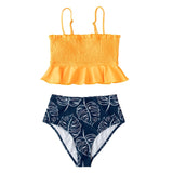 Smock Ruffle High-Waist Bikini