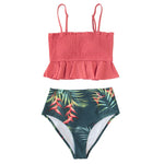 Smock Ruffle High-Waist Bikini