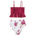 Smock Ruffle High-Waist Bikini