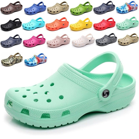 Solid Color Clog Sandals