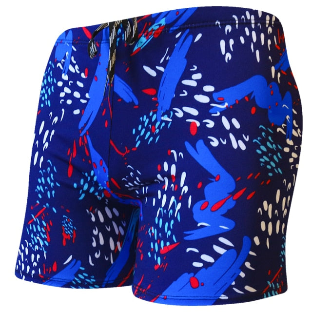 Multi-Print Boxer Swimming Trunks
