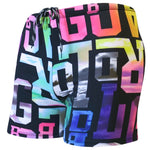 Multi-Print Boxer Swimming Trunks