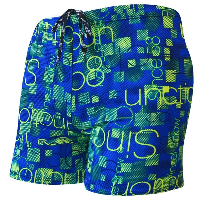Multi-Print Boxer Swimming Trunks