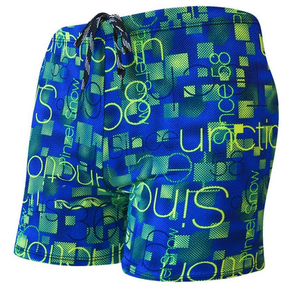 Multi-Print Boxer Swimming Trunks