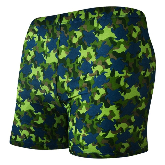 Multi-Print Boxer Swimming Trunks