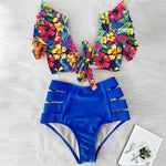 High Waist Women's Ruffle Bikini Swimwear