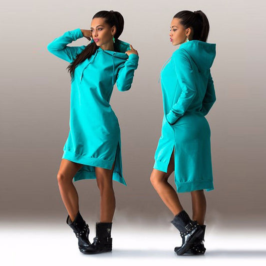 Long Sleeve Dress Hoodie