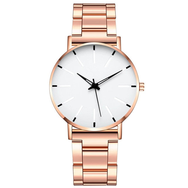 Simple Fashion Stainless Steel Quartz Watch