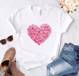 Heart Print Ladies T-Shirt