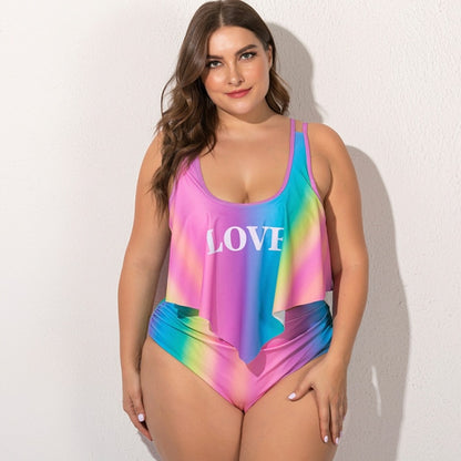 Plus Size Multi-Color Bikini Set
