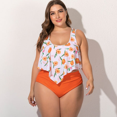 Plus Size Multi-Color Bikini Set