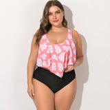 Plus Size Multi-Color Bikini Set