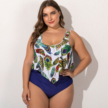 Plus Size Multi-Color Bikini Set