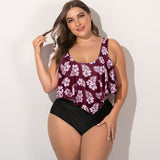 Plus Size Multi-Color Bikini Set