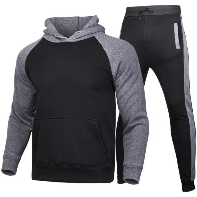 Men's Hoodie Tracksuit - Fleece Jogging Pullover - S - 5XL