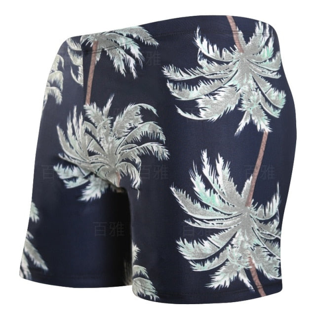 Multi-Print Boxer Swimming Trunks