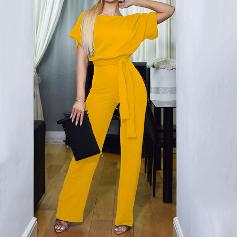 Elegant Wide Leg High Waist Jumpsuit