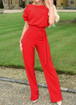 Elegant Wide Leg High Waist Jumpsuit
