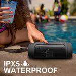 Outdoor Waterproof Portable Mini Bluetooth Speaker With Radio Aux Support