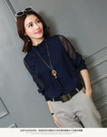 Elegant Solid Color Casual Blouse