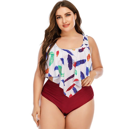 Plus Size Multi-Color Bikini Set
