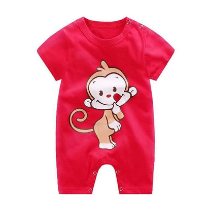 Colorful Baby Short Sleeve Romper