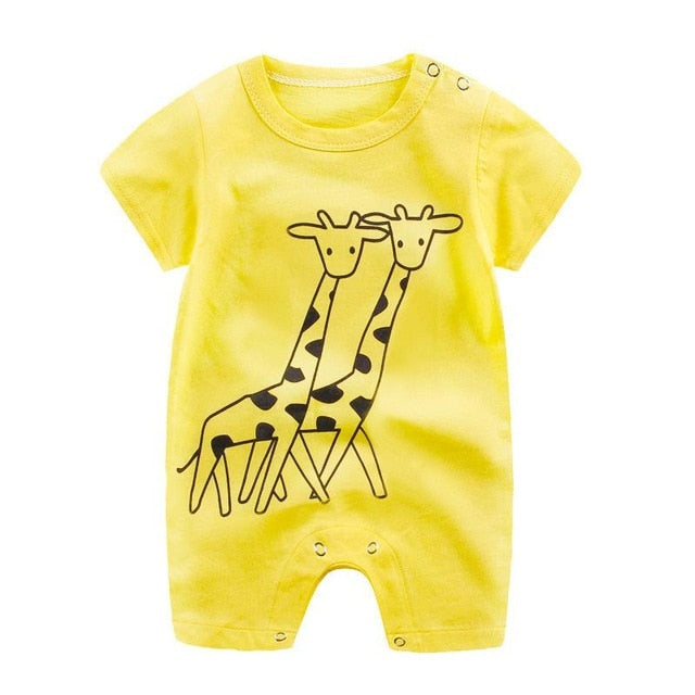 Colorful Baby Short Sleeve Romper
