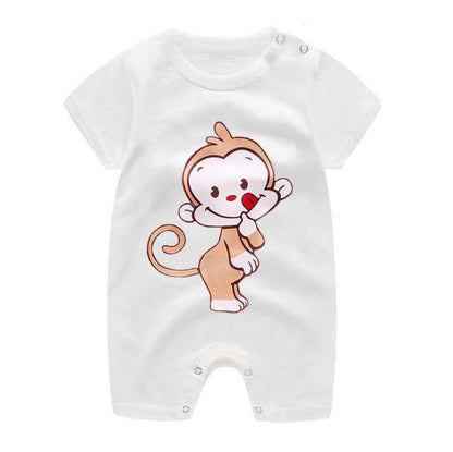 Colorful Baby Short Sleeve Romper