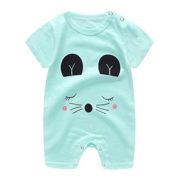 Colorful Baby Short Sleeve Romper