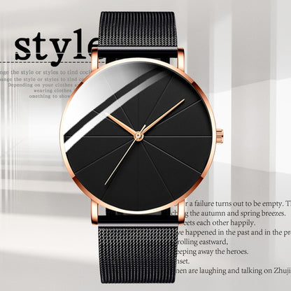 Ultra Thin Stainless Steel Mesh Belt Watch