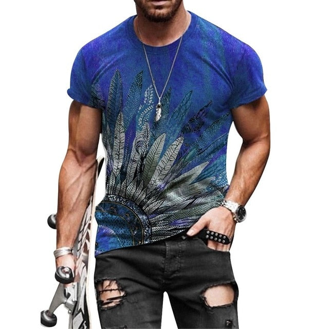 Abstract Print T-Shirt