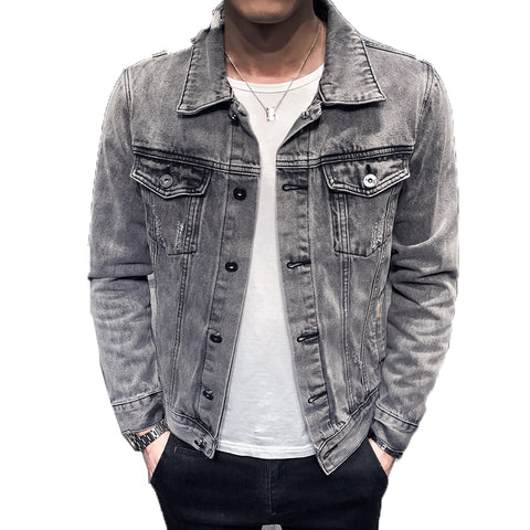 Retro Motorcycle Denim Jacket
