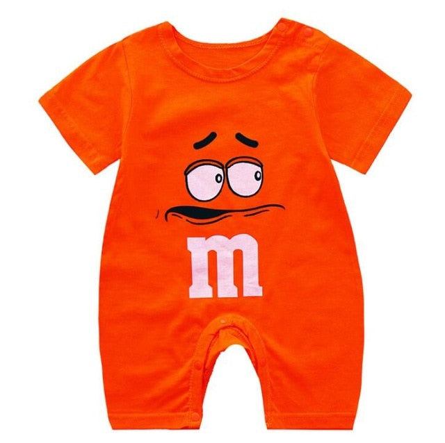 Colorful Baby Short Sleeve Romper