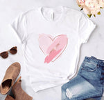 Heart Print Ladies T-Shirt
